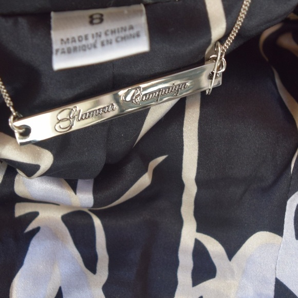 Glamour Campaign by Fred Naggar NWT Blazer Peace Sign on Back Embellished - Picture 7 of 9